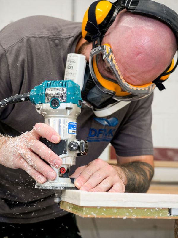 a solid surface fabricator working