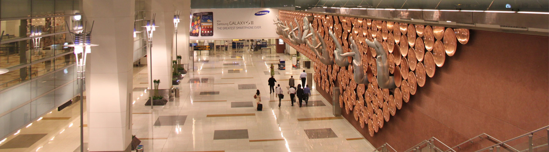 Aireport with solid surface cladding