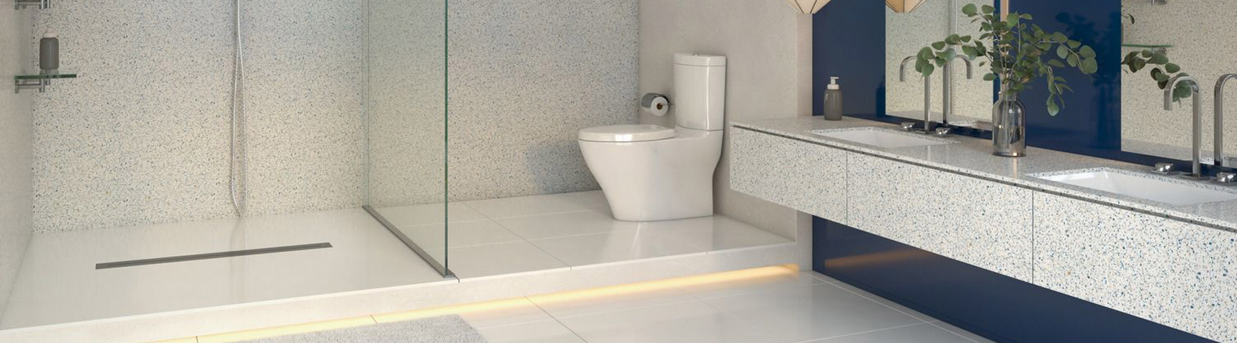 corian material example bathroom